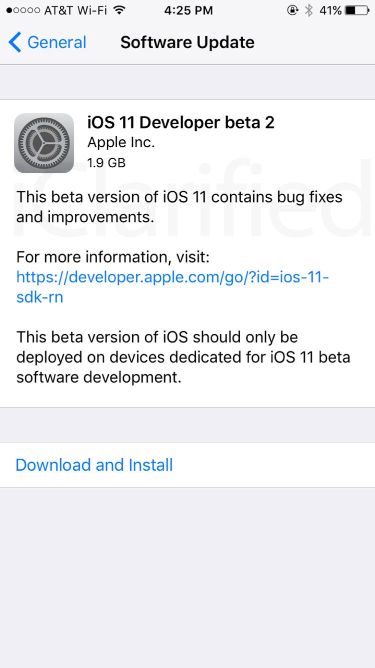 Apple Releases iOS 11 Beta 2 [Download]