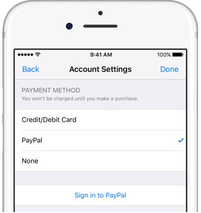 Apple Adds PayPal as Payment Option for App Store, iTunes Store