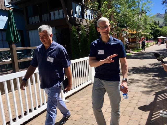 Tim Cook and Eddy Cue Attend Sun Valley Media Conference