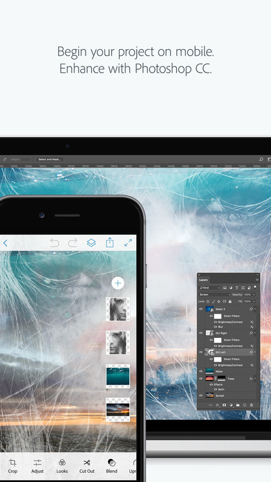 Adobe Photoshop Mix for iOS Gets Text Layers, Image Harmonization, Advanced Auto Cutout, More