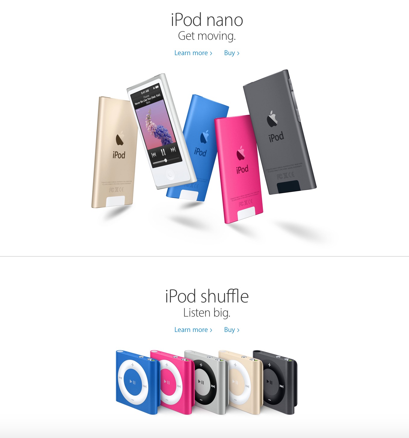 Apple Appears to Have Discontinued the iPod Nano and iPod Shuffle