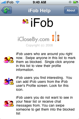 iFob: Social Networking for the iPhone
