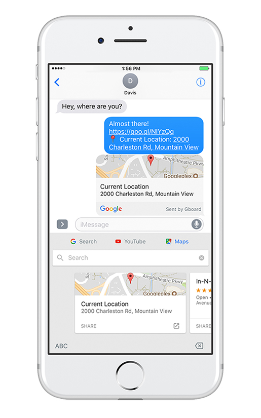 Google Updates Gboard Keyboard for iOS With Maps and YouTube Support