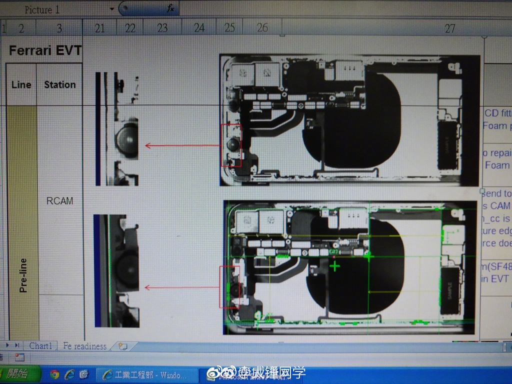 Alleged Foxconn Production Photo Shows iPhone 8 With Wireless Charging, Stacked Double Layer Circuit Board, L-Shaped Battery