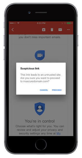 Gmail App Gets Anti-Phishing Security Checks
