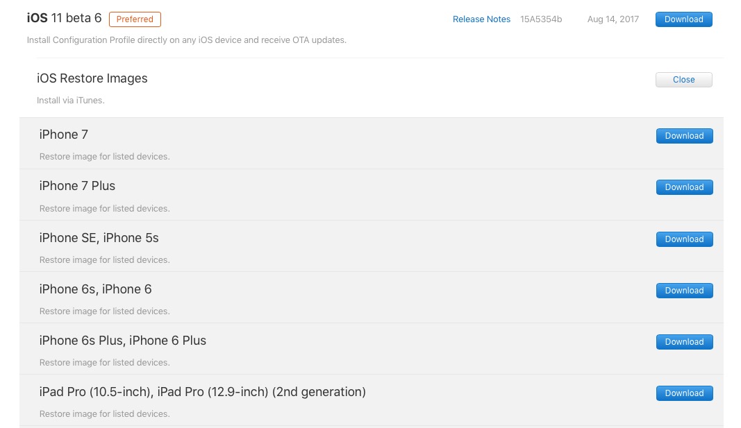 Apple Releases iOS 11 Beta 6 [Download]
