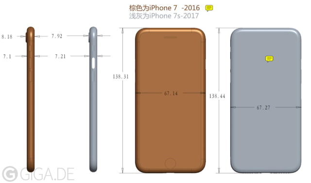 iPhone 7s to be Slightly Thicker With Smaller Camera Bump? [Image]