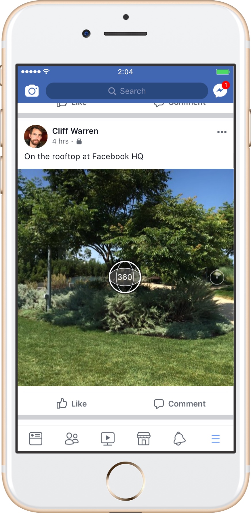 You Can Now Take 360 Degree Photos in the Facebook App