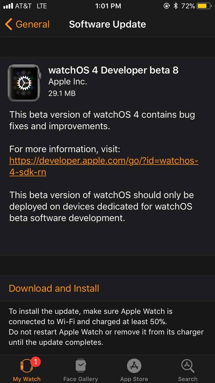 Apple Seeds watchOS 4 Beta 8 to Developers [Download]