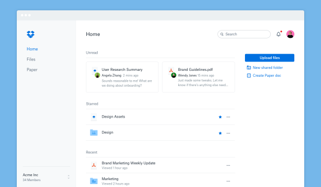 Dropbox Unveils New Homepage, File Activity Timeline, Improvements to Paper