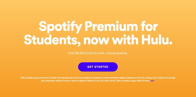 Students Can Now Get Both Spotify Premium and Hulu for $4.99/Month
