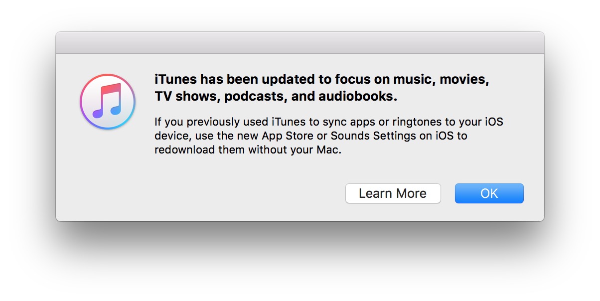 Apple Removes App Store From iTunes