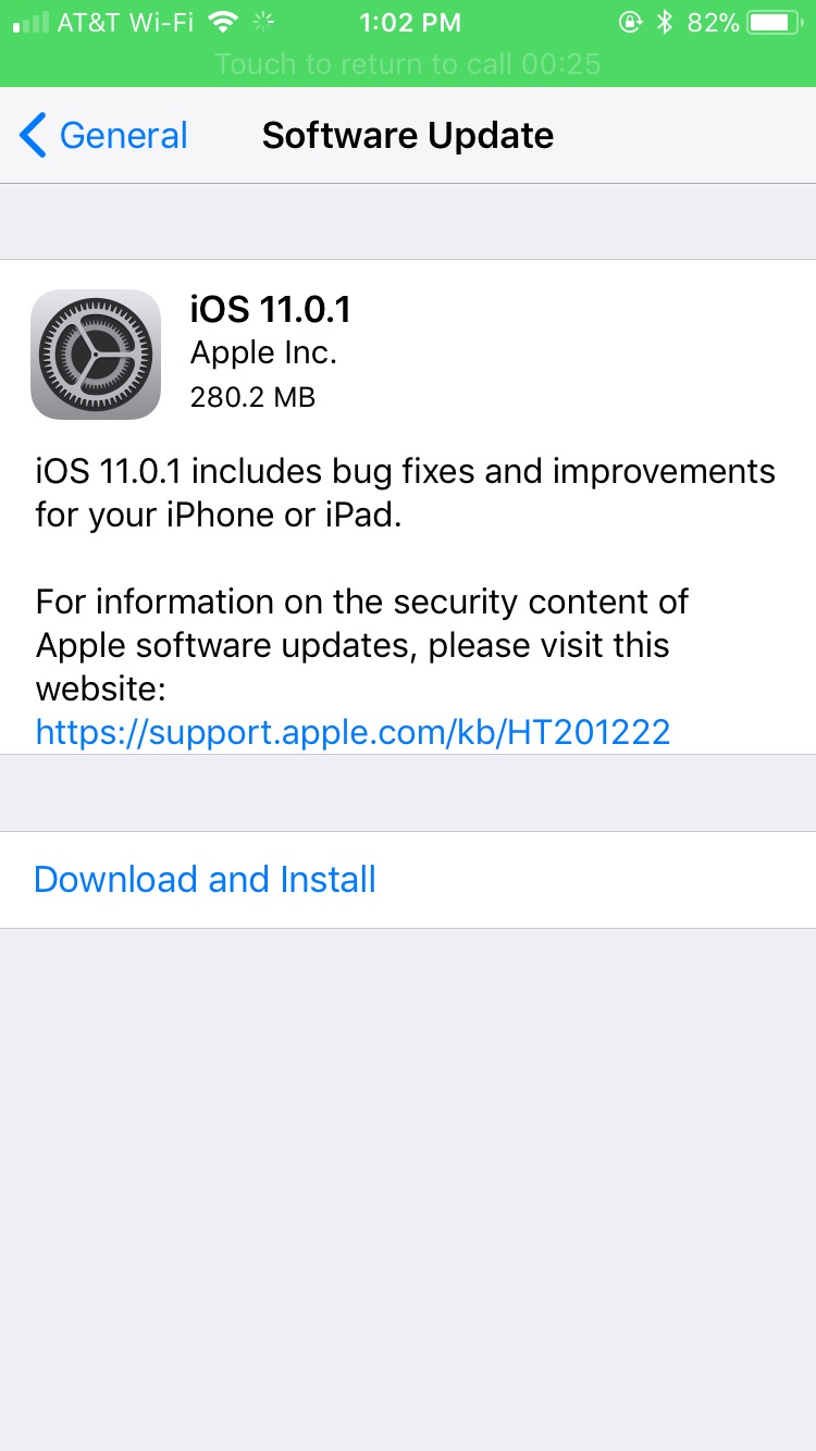 Apple Releases iOS 11.0.1 for iPhone, iPad, and iPod Touch