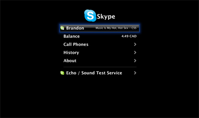 Skype Beta Plugin for AppleTV Released