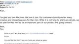 Tim Cook: 'Mac Mini to be an Important Part of Our Product Line Going Forward' [Email]
