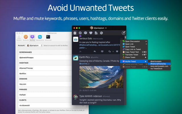 Twitterrific 5 for Mac Updated With Muffle and Mutes, Automatic Scrolling, More