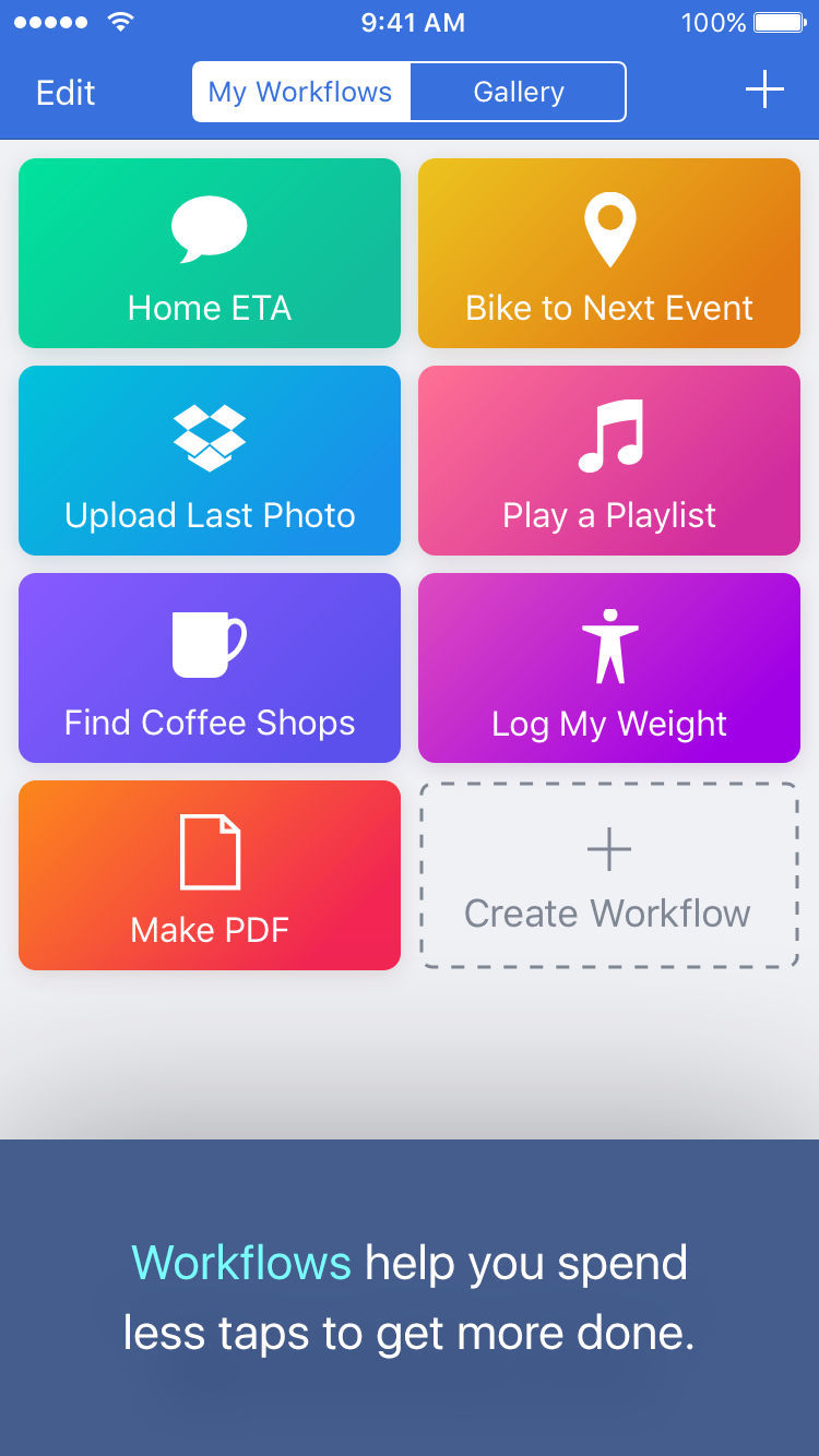 Apple Workflow App Updated With iPhone X and iOS 11 Support, More Capabilities
