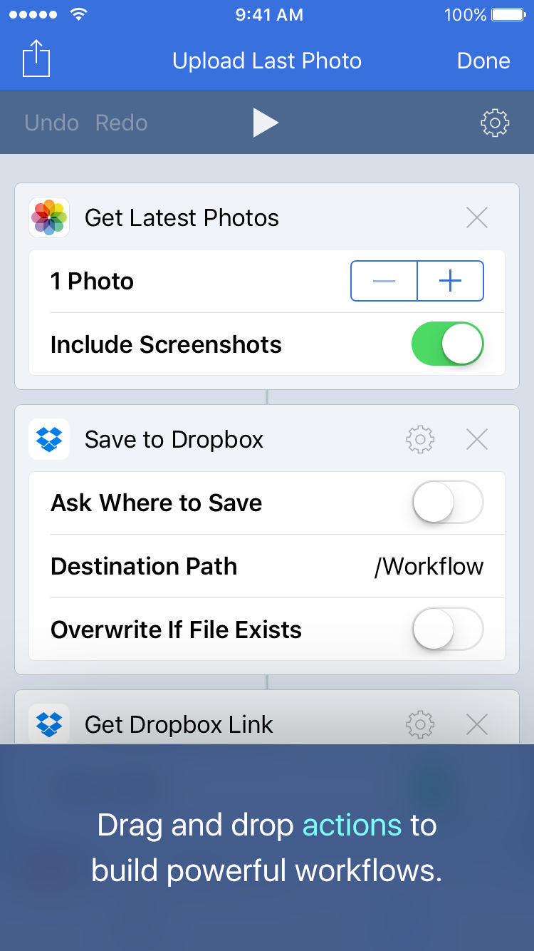 Apple Workflow App Updated With iPhone X and iOS 11 Support, More Capabilities