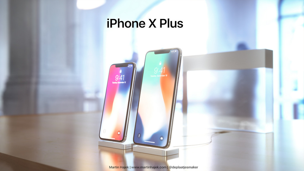 Beautiful Renders of Larger iPhone X Plus With 6.7-inch Display