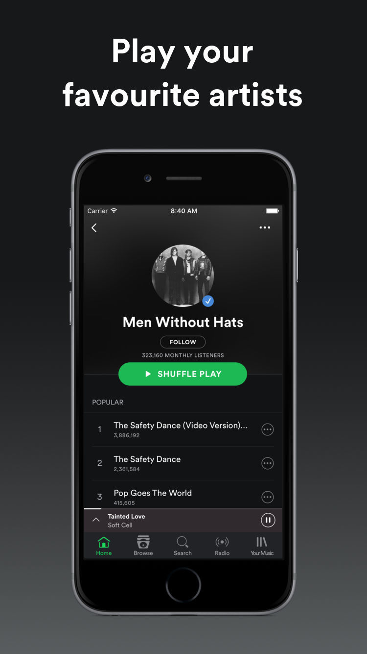 free spotify premium iphone