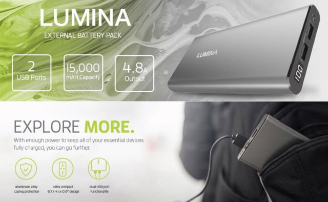 Lumina Portable Battery Power Banks on Sale for Up to 75% Off Today [Deal]