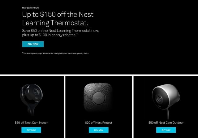 Nest&#039;s Black Friday Sale Now Live With Deals on Its Thermostat, Smoke Alarm, Cameras