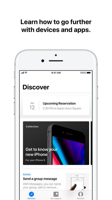 Apple Support App Gets Redesign, New Discover Section, Search