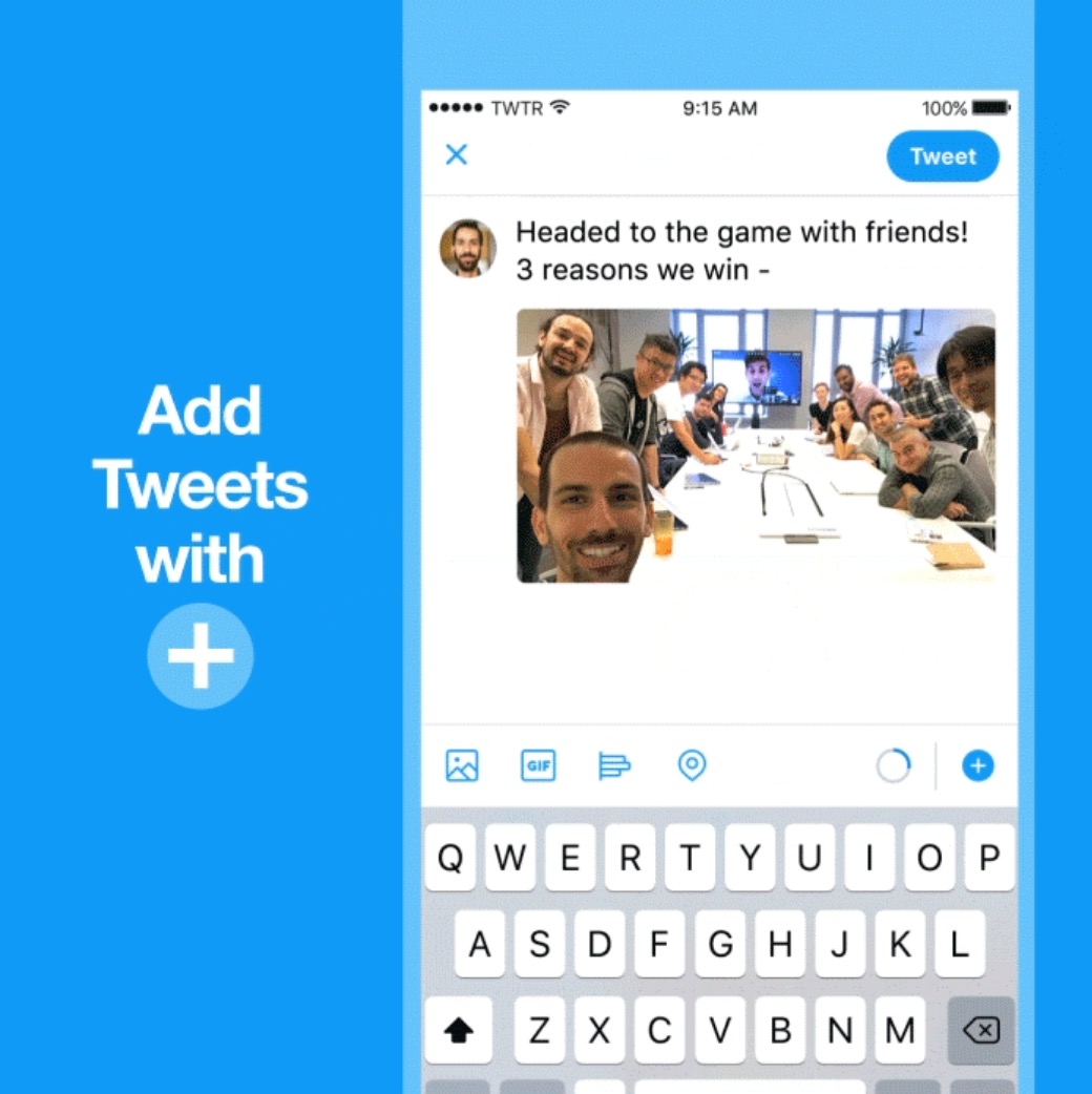 Twitter Now Lets You Easily Thread Together Tweets
