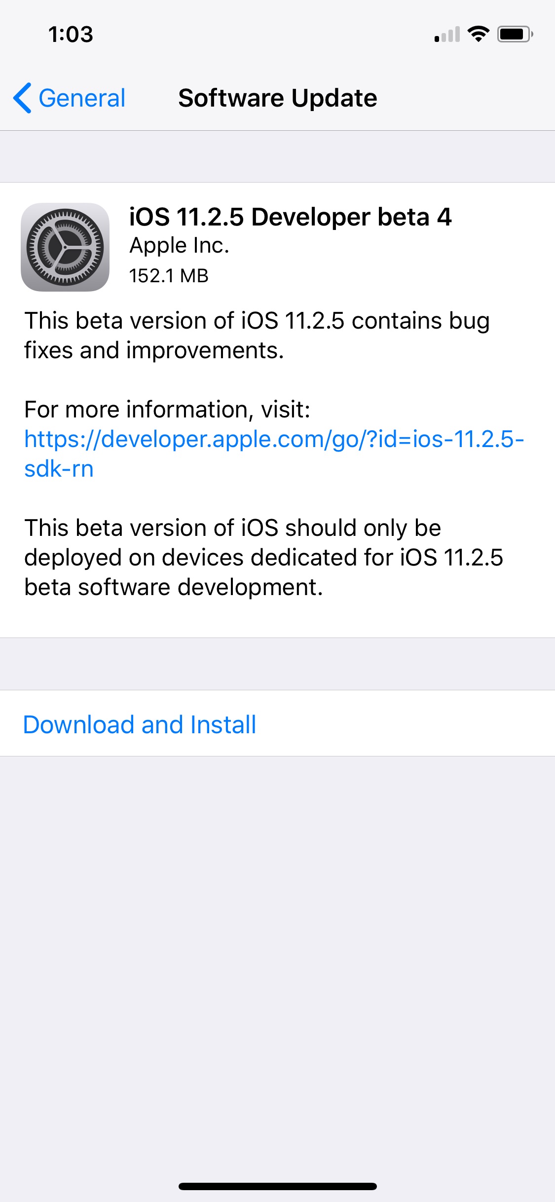 Apple Releases iOS 11.2.5 Beta 4 to Developers [Download]