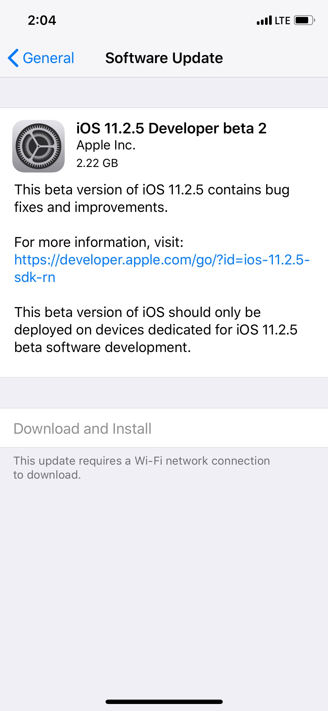 Apple Releases iOS 11.2.5 Beta 2 to Developers [Download]