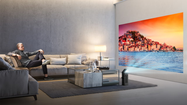 LG&#039;s First 4K UHD Projector is Compact, Portable and Creates a 150-inch Screen at 2500 Lumens