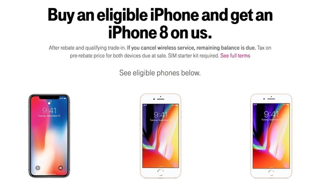 T-Mobile Announces BOGO Deal for iPhone 8 or $700 Off ...