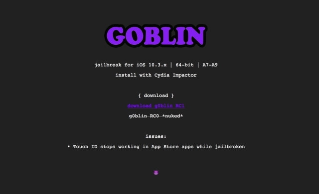 G0blin Jailbreak Released for 64-bit, A7-A9 iPhones Running iOS 10.3.x [Download]