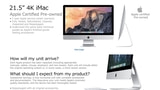 Refurbished 21.5-inch Apple iMac With 3.1GHz Intel Core i5 Processor on Sale for $899 [Deal]