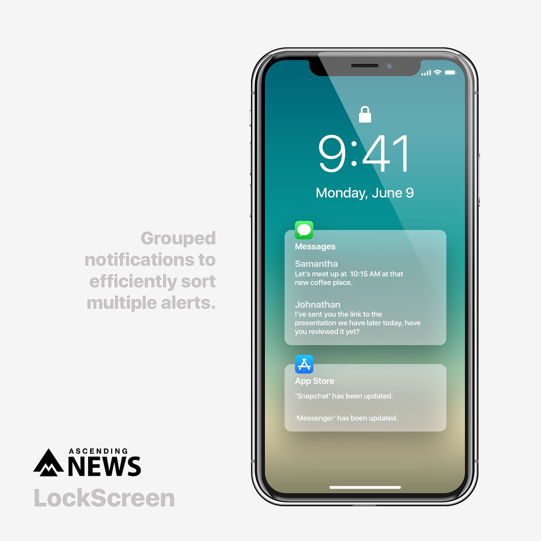 iOS 12 Concept Features Simplified Interface, Guest Mode, Face ID Protected Apps, More