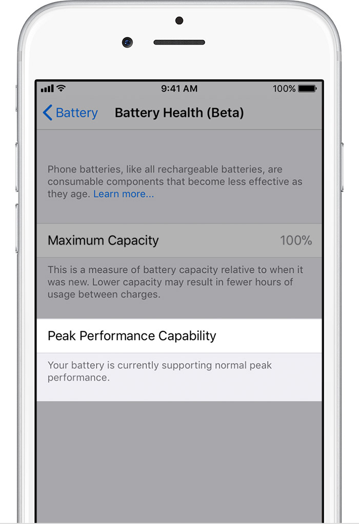 iOS 11.3 Beta 2 Introduces New 'Battery Health' Features [Image]