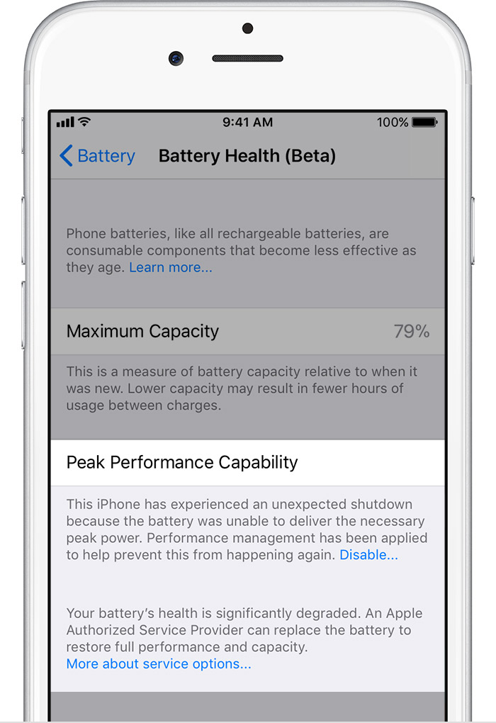 iOS 11.3 Beta 2 Introduces New 'Battery Health' Features [Image]