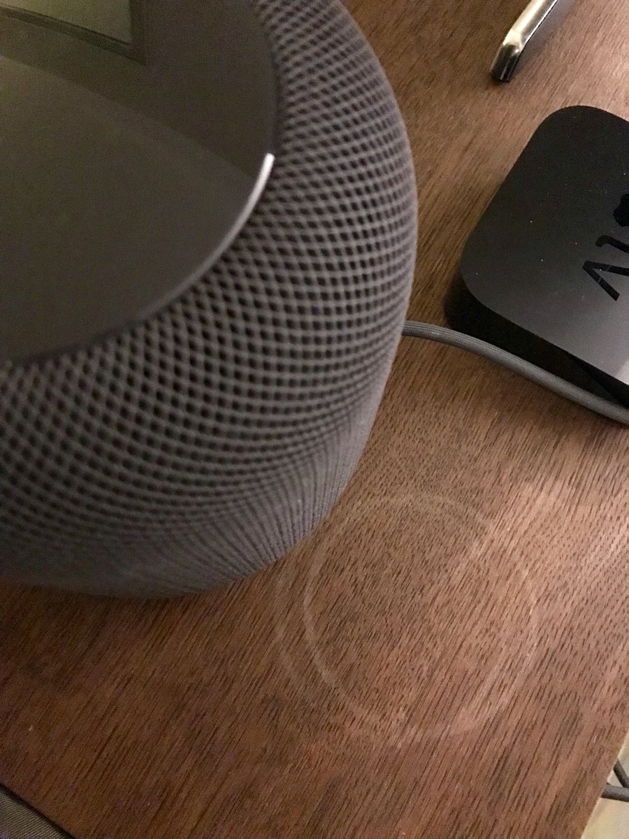 Apple Confirms HomePod May Damage Wood Furniture [Images]