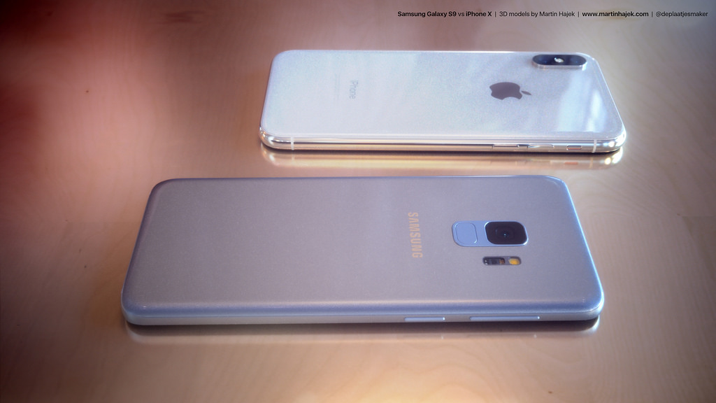 Samsung Galaxy S9 vs. iPhone X [Renders]