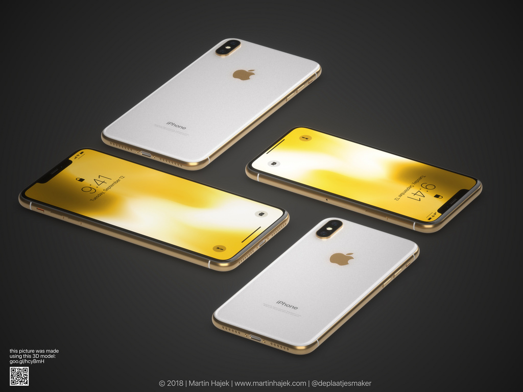 Renders of the iPhone X in Gold [Images]