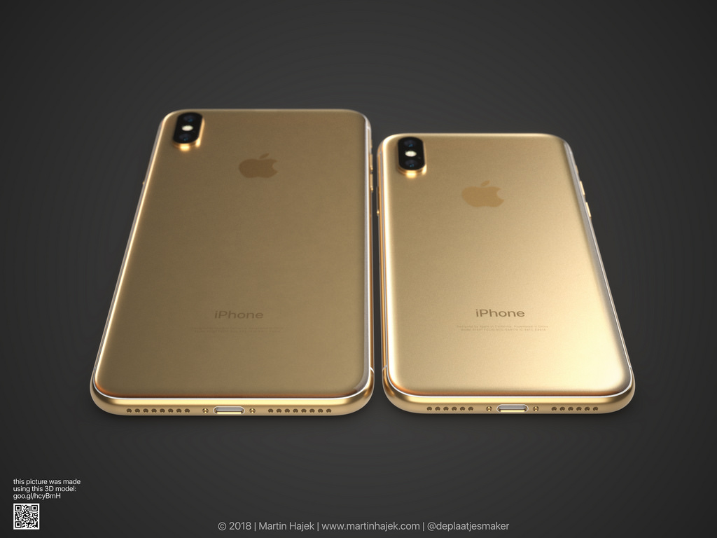 Renders of the iPhone X in Gold [Images]