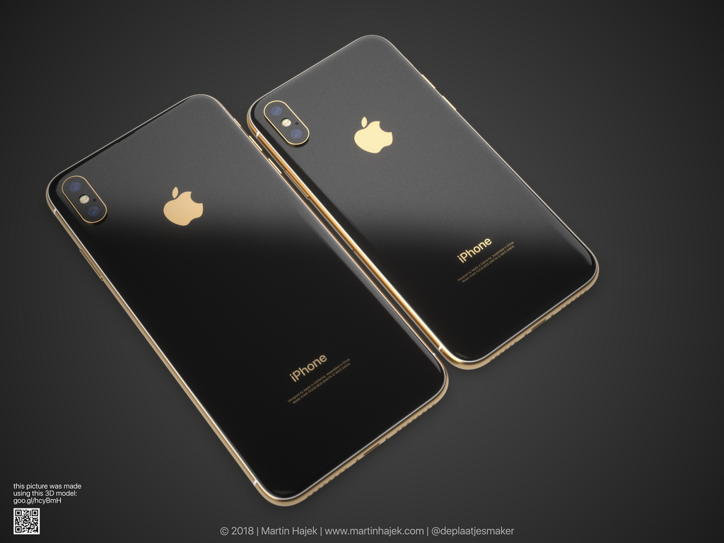 Renders of the iPhone X in Gold [Images]