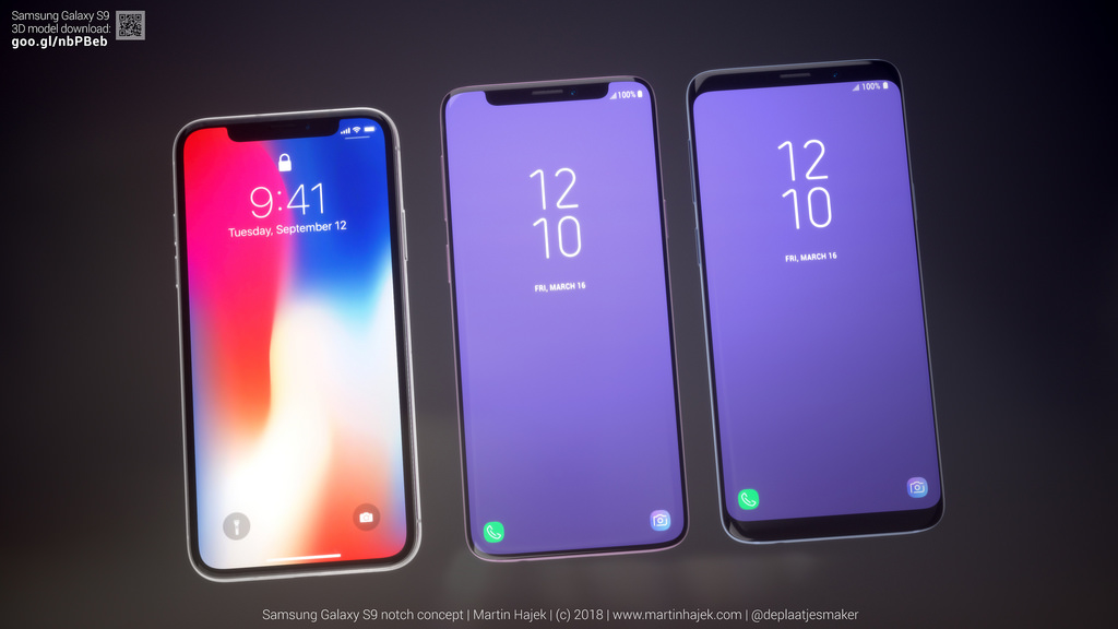 What If Samsung Had Copied the iPhone X&#039;s Notch [Images]