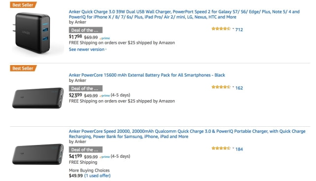 Anker Chargers, Battery Power Banks, Cables More On Sale for Up to 74% Off Today [Deal]
