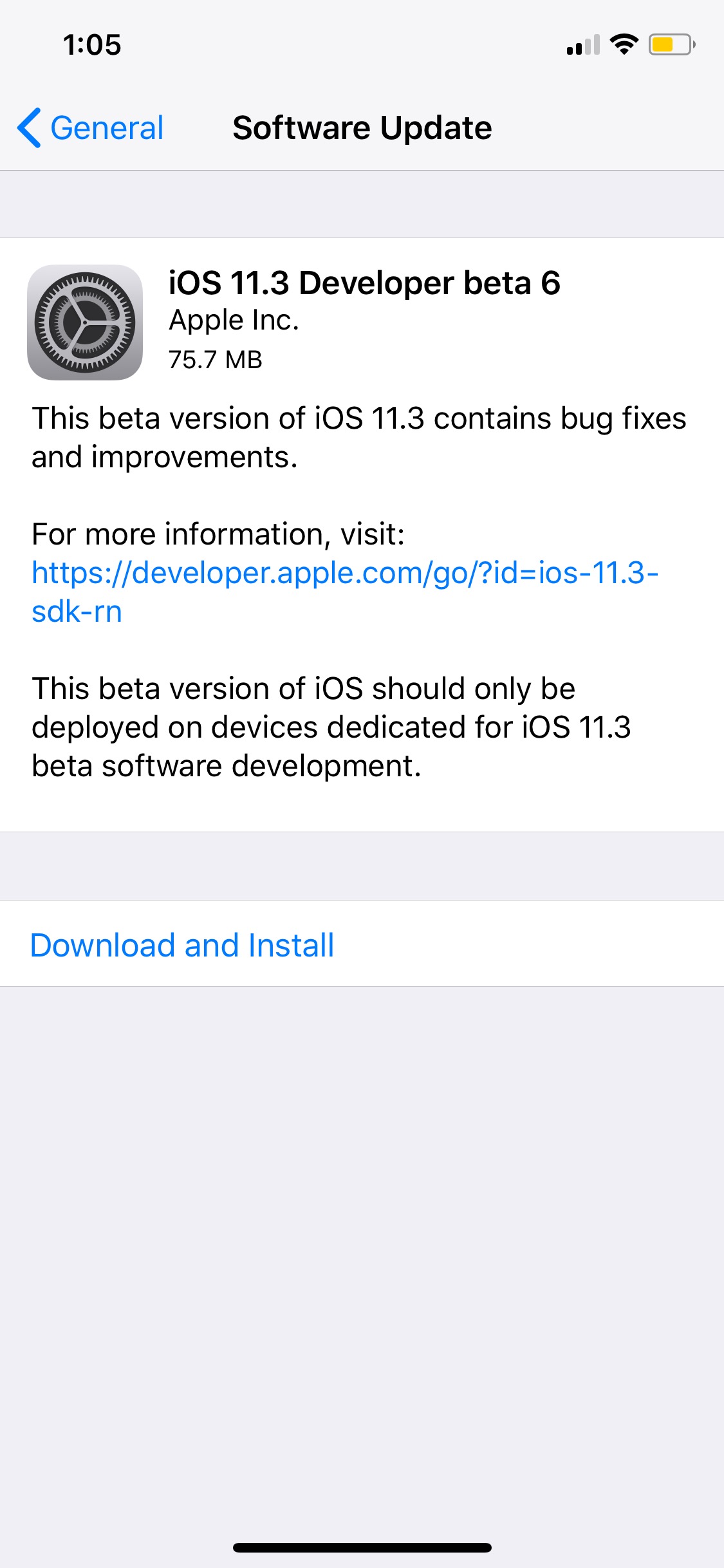 Apple Releases iOS 11.3 Beta 6 to Developers [Download]
