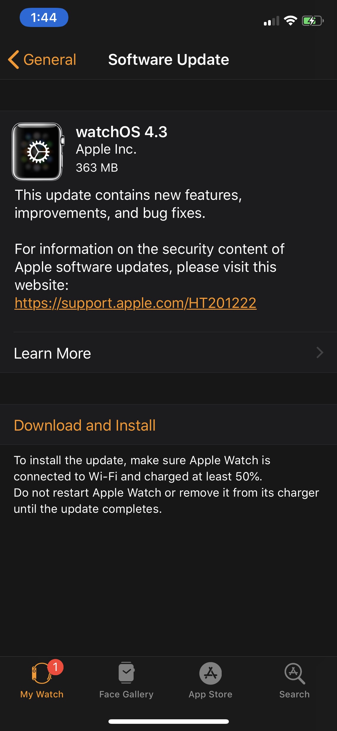 Apple Releases watchOS 4.3 With iPhone and HomePod Music Control, Portrait Nightstand [Download]