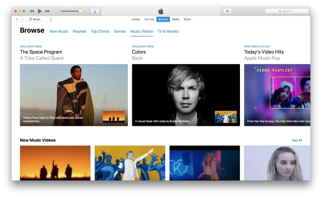 Apple Releases iTunes 12.7.4 With New &#039;Music Video Experience&#039; for Apple Music