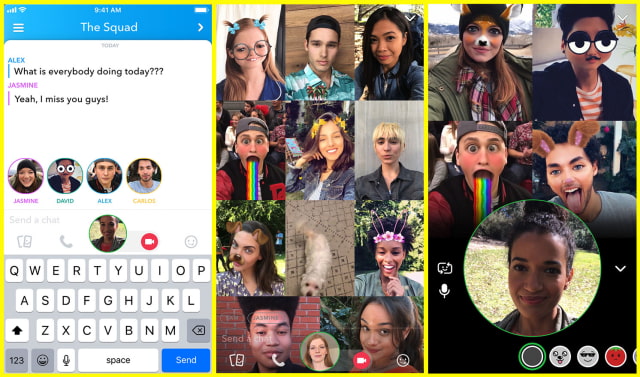 Snapchat Announces Group Video Chat