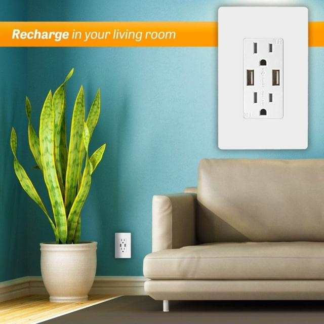 Wall Outlet With Two USB Ports On Sale for $12.79 [Deal]