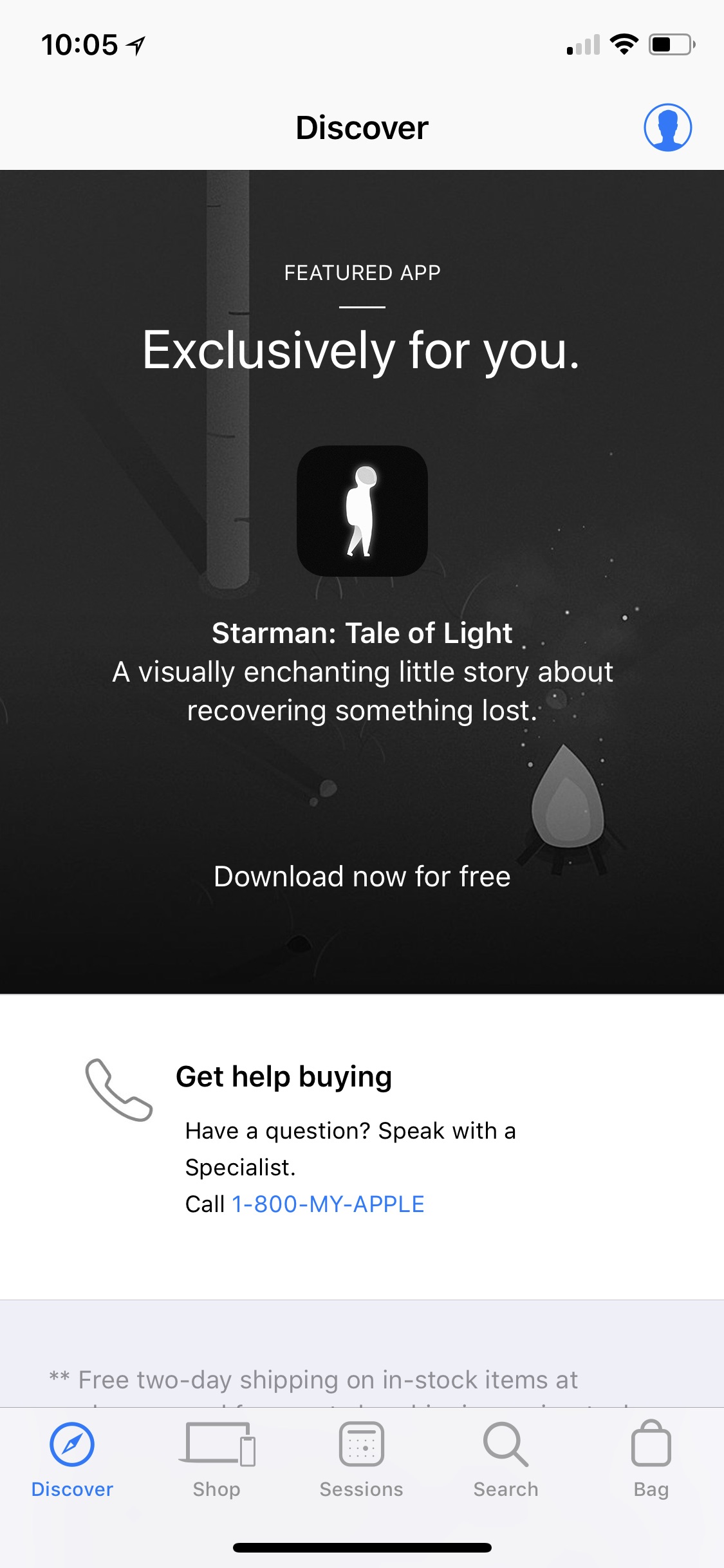 Apple Offers &#039;Starman: Tale of Light&#039; as a Free Download